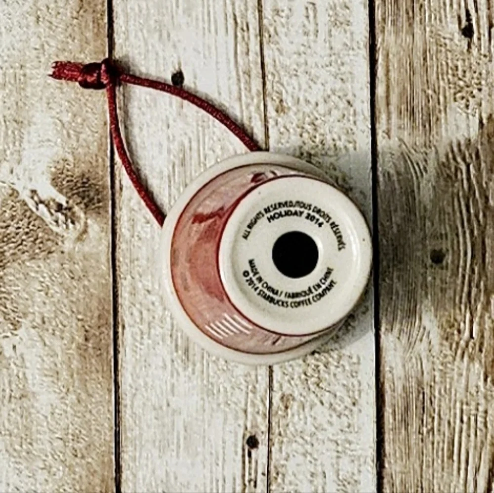 Starbucks Porcelain Red Cup Ornament